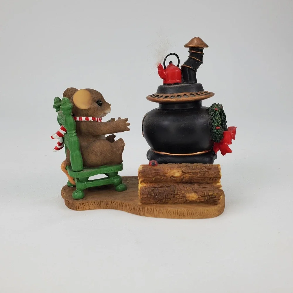 Charming Tails You Give Me A Warm‎ Feeling Mouse Stove Figurine Fitz and Floyd